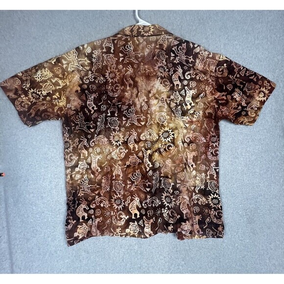 VTG Max Boxxer Short Sleeve Button Shirt Men’s XL Aztec Patterns Hawaiian Shirt - Picture 5 of 10